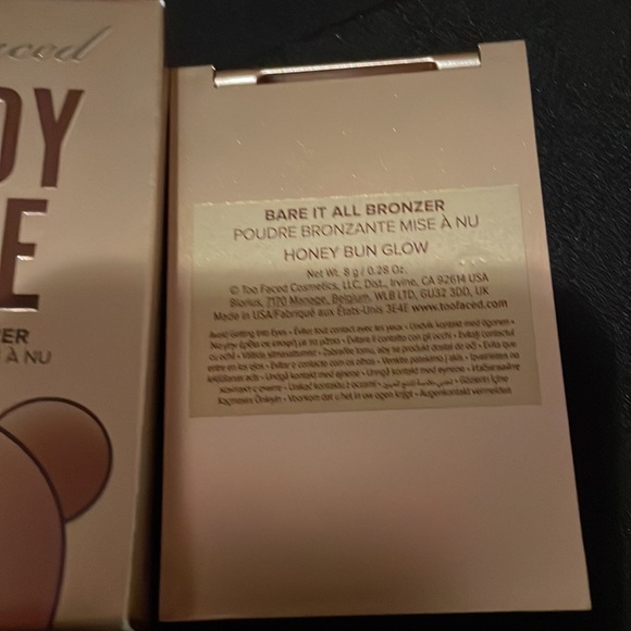 Too Faced Teddy Bare Bare It All Bronzer. Honey Bun Glow.NIB🔺FIRM🔺 - Picture 3 of 7